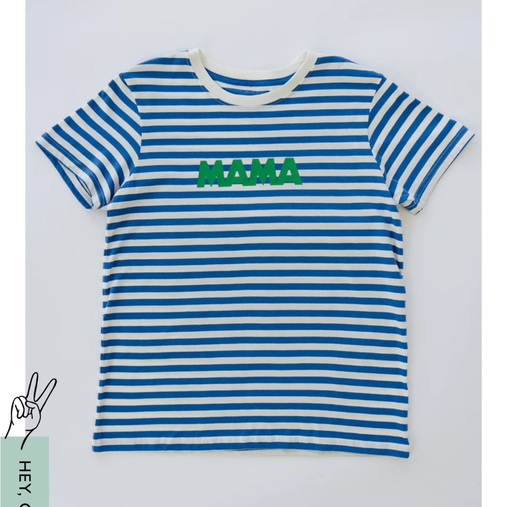 Alice & Wonder stripe Mama Tee